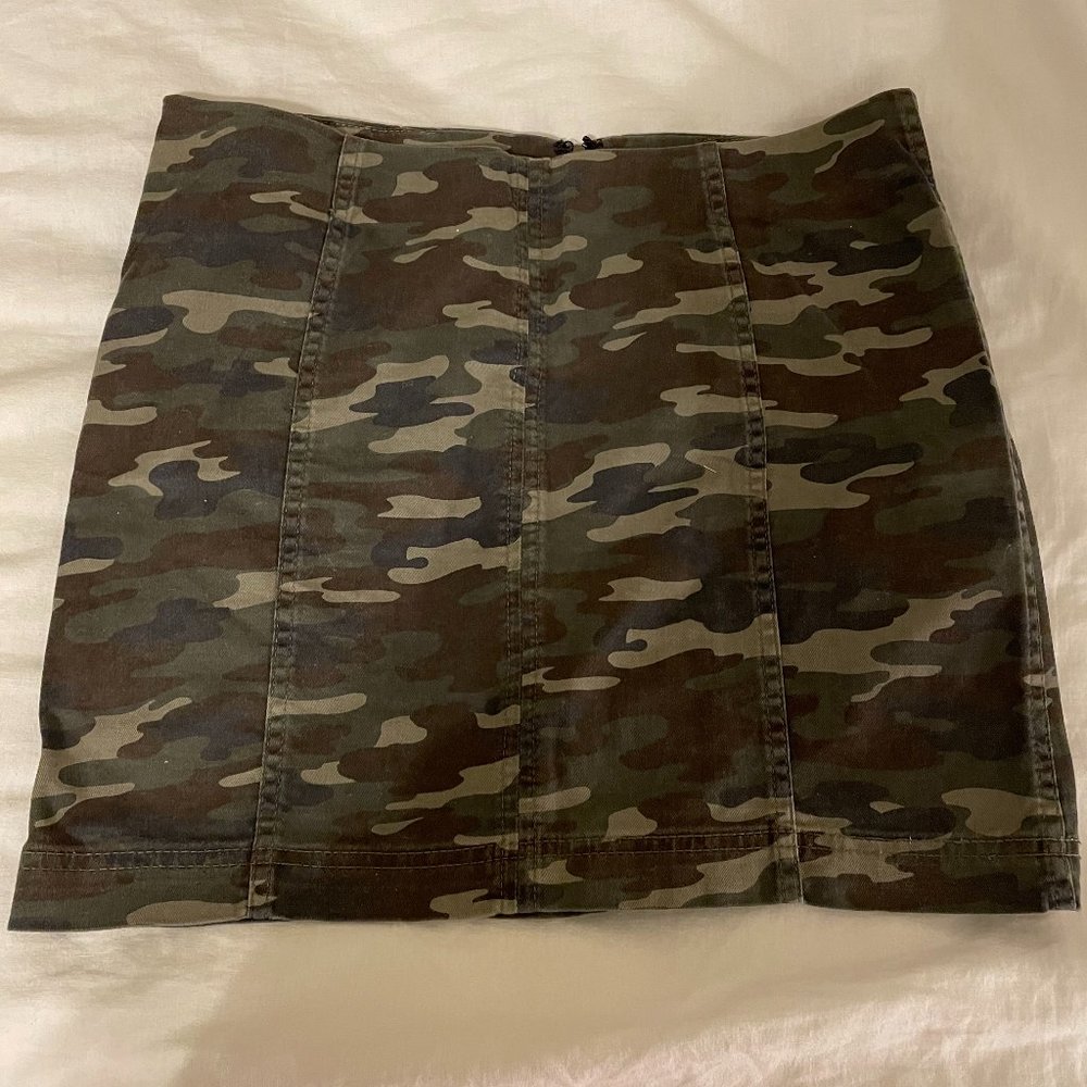 Free People camo skirt